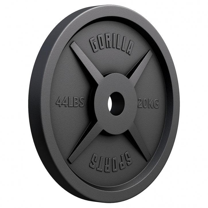 Discuri Olimpice din fontă 50/51 mm Negre 1,25-25 KG Gorilla Sports
