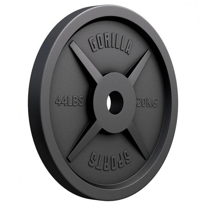 Discuri Olimpice din fontă 50/51 mm Negre 1,25-25 KG Gorilla Sports