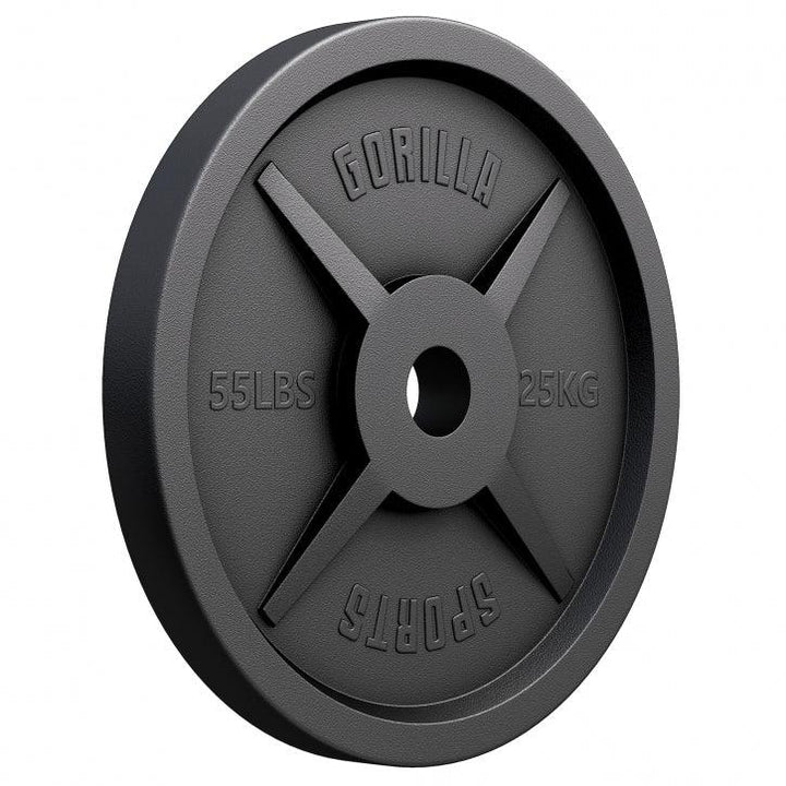 Discuri Olimpice din fontă 50/51 mm Negre 1,25-25 KG Gorilla Sports