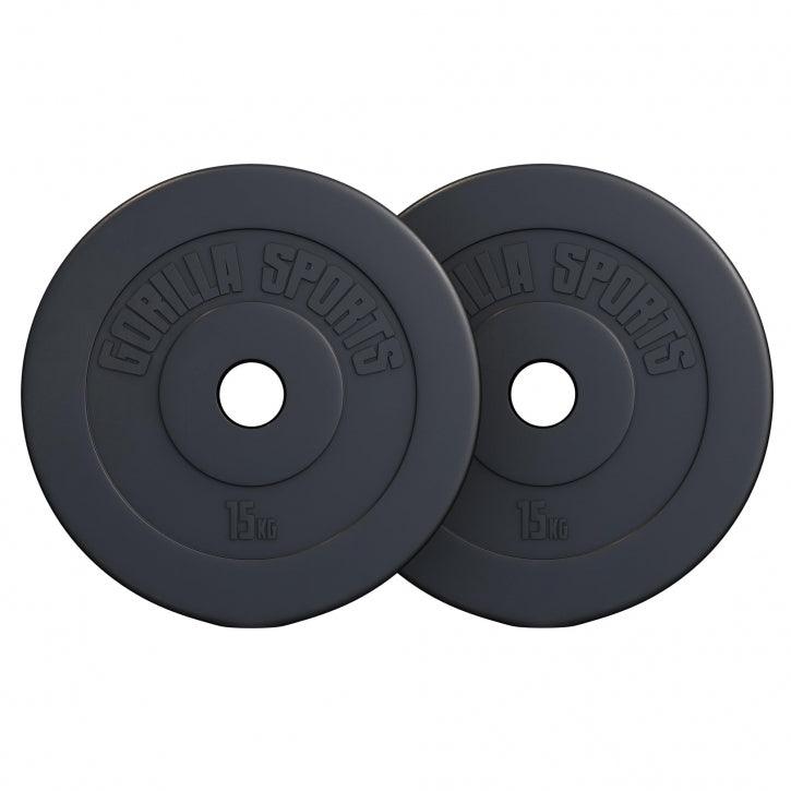 Discuri olimpice umplute cu ciment 1,25-15Kg 50/51mm Gorilla Sports
