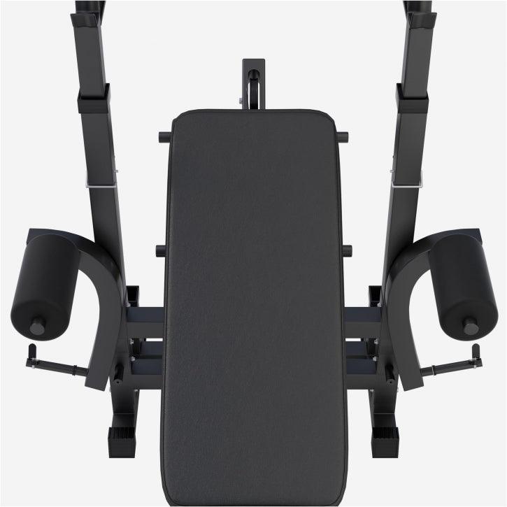 BANCA MULTIFUNCTIONALA + SET DE GREUTATI 100 KG 30/31MM CU GRIP ALBA/NEAGRA - Gorilla Sports Ro