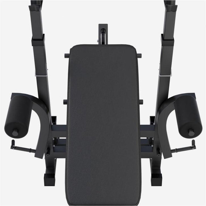 BANCA MULTIFUNCTIONALA + SET DE GREUTATI 100 KG 30/31MM CU GRIP ALBA/NEAGRA - Gorilla Sports Ro