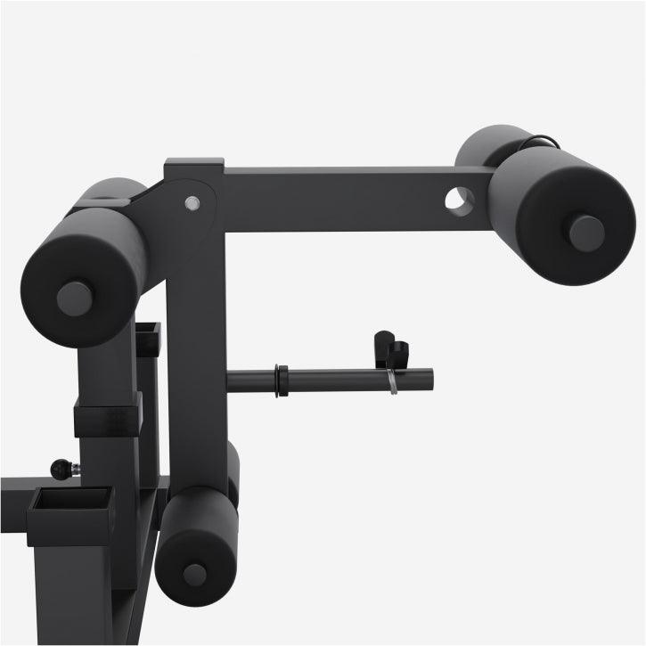 BANCA MULTIFUNCTIONALA + SET DE GREUTATI 100 KG 30/31MM CU GRIP ALBA/NEAGRA - Gorilla Sports Ro