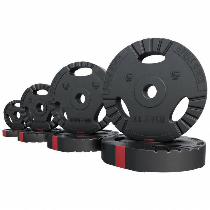 Discuri Olimpice cu Grip umplute cu ciment 1,25 kg - 15 kg 50/51mm Gorilla Sports