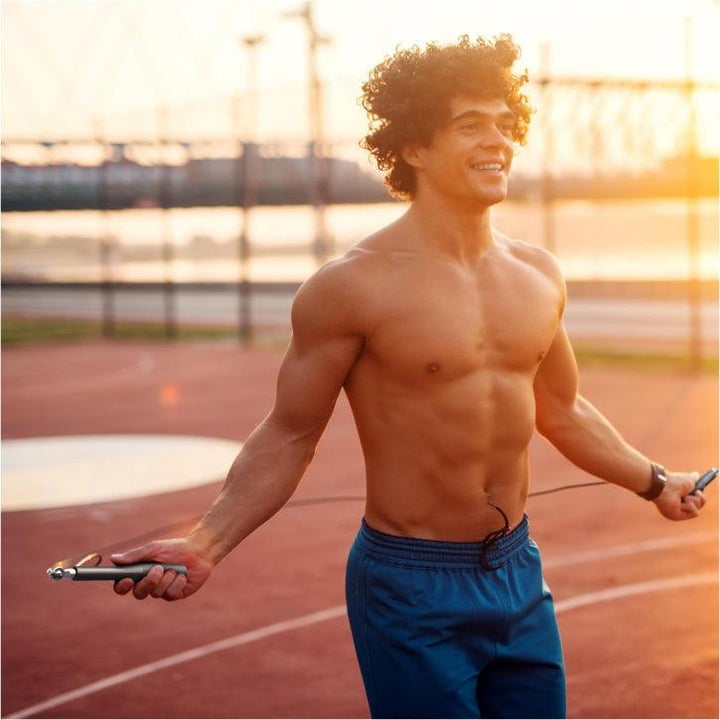 Coarda de sarit din aluminiu 300cm negru/argintiu Gorilla Sports