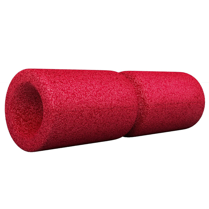 Rola de masaj 38 cm, canelura circumferentiala, gri/negru/rosu, Gorilla Sports, Multiple Culori