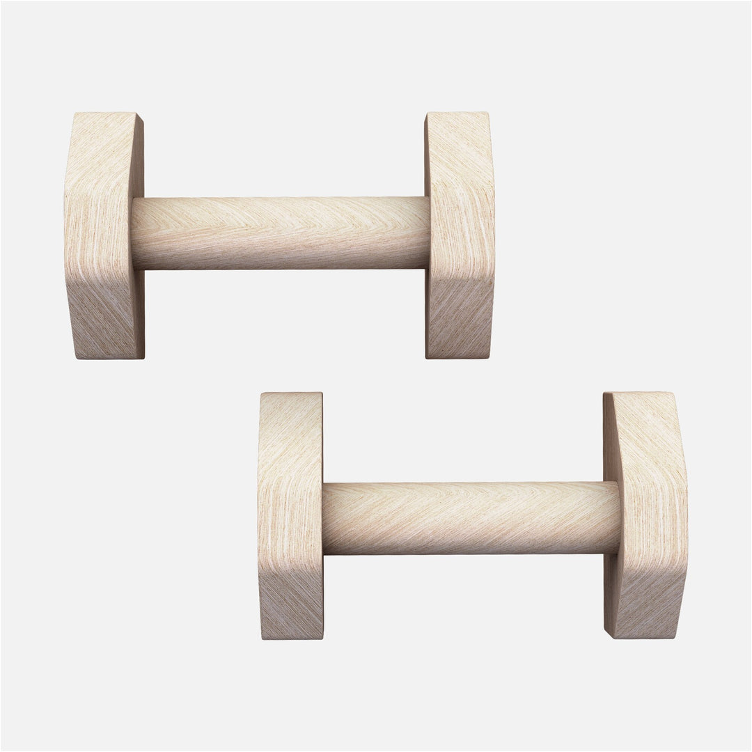 Set de 2 manere push-up din lemn, Gorilla Sports