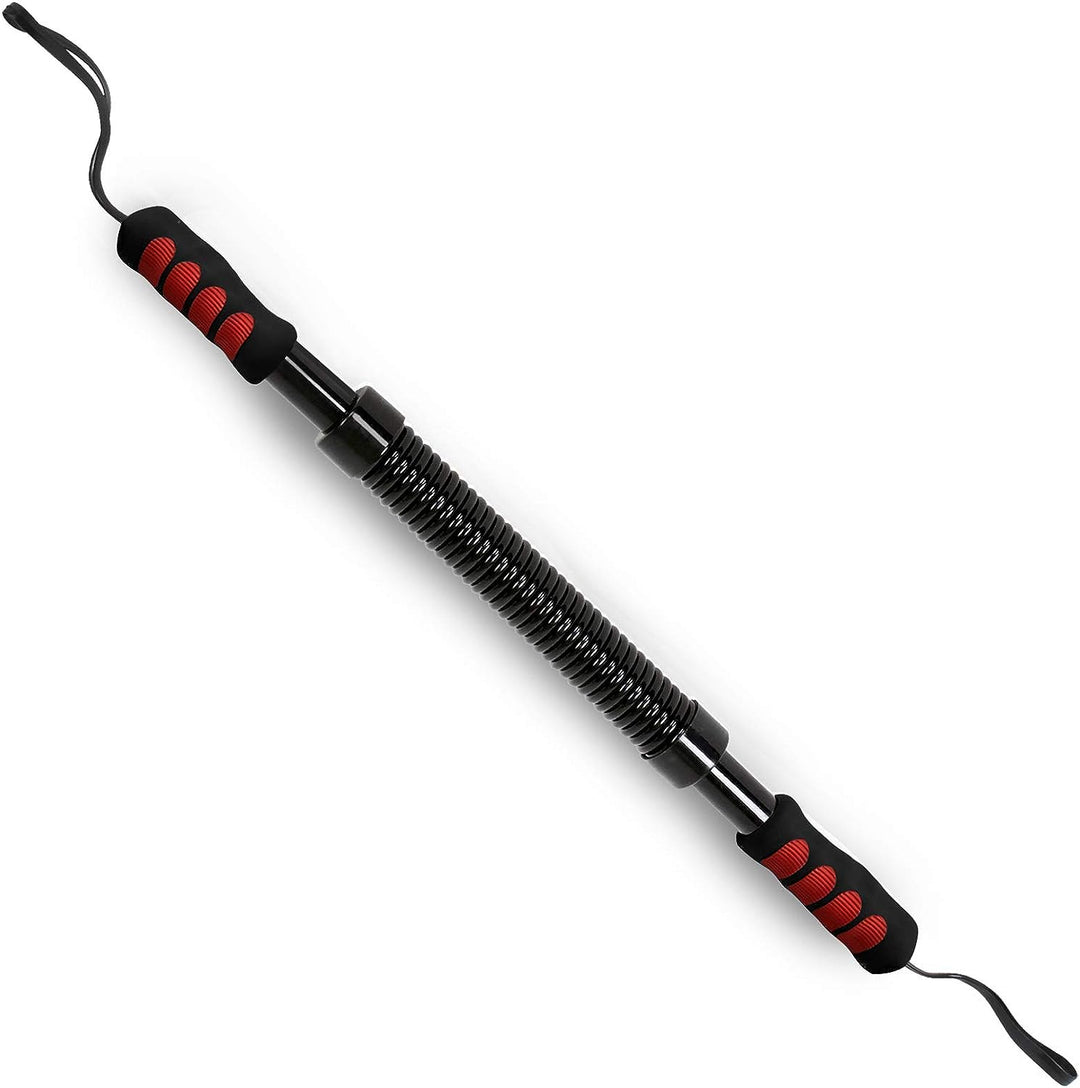 Flexor fitness Physionics®, din otel/cauciuc, negru, 68/4,1 cm, 40-50 kg