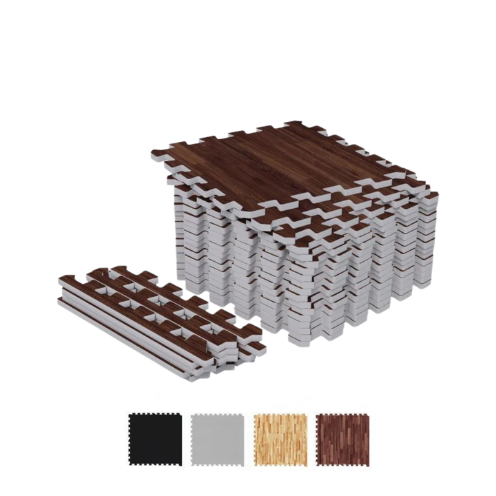 Set de 18 covorase de protectie, 30 x 30 cm, Multiple Culori, Gorilla Sports