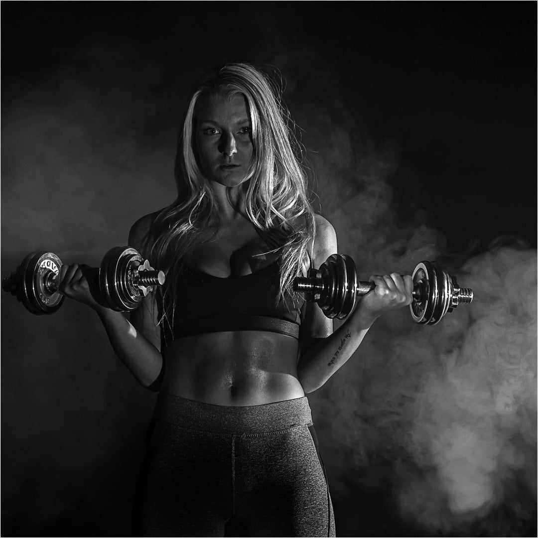 Trusa de gantere, MOVIT®, 2x 10 kg, fonta - Gorilla Sports Ro