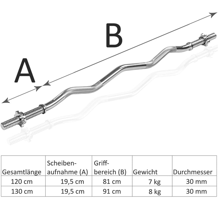 Bara SZ, MOVIT®, 120 cm, crom, piulite in stea - Gorilla Sports Ro