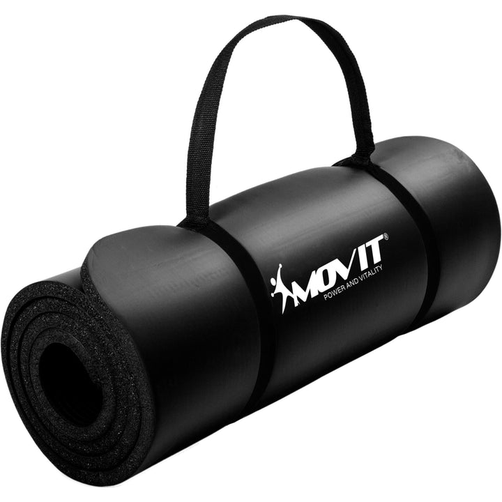 Covoras de gimnastica MOVIT®, 190 x 100 x 1,5cm, negru - Gorilla Sports Ro