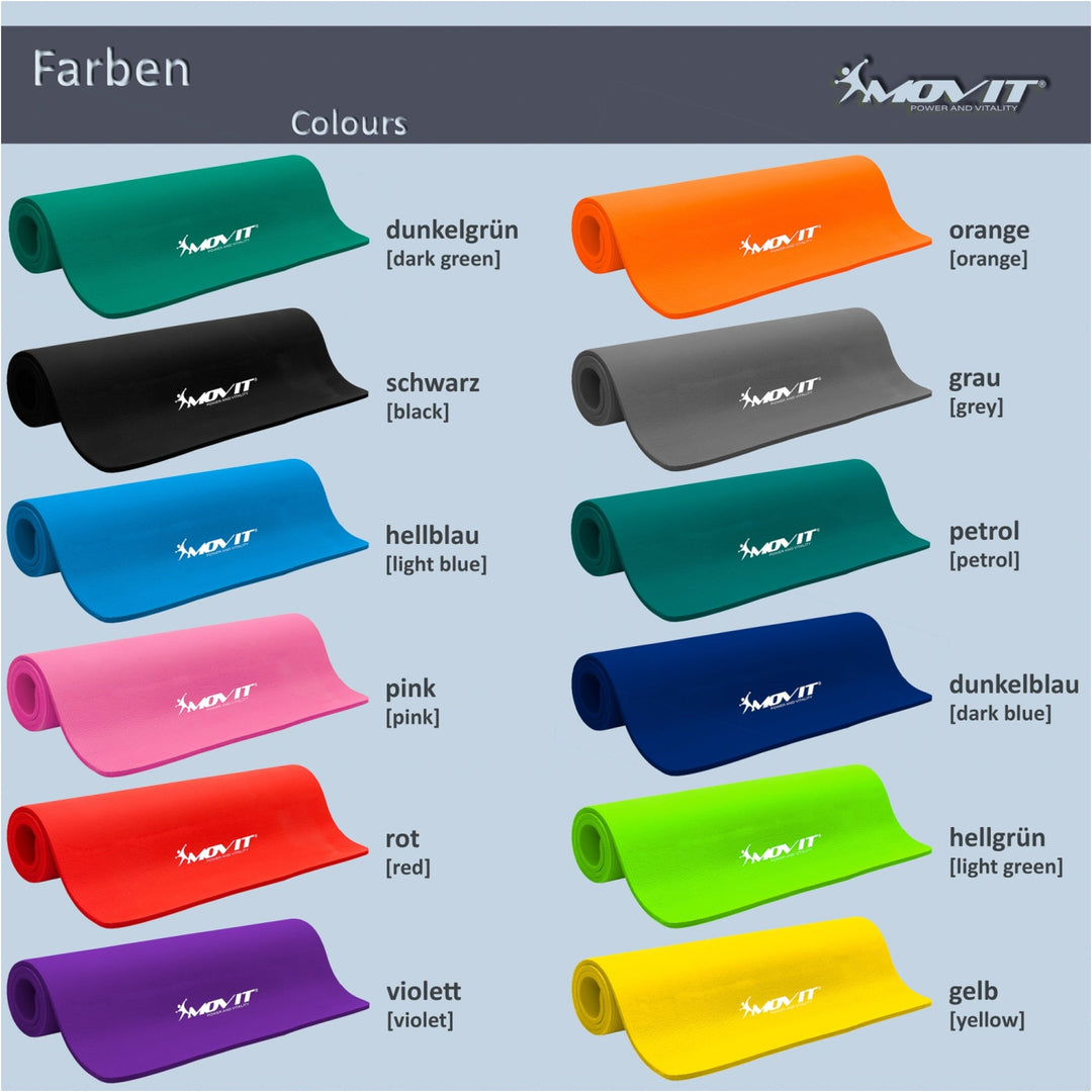 Covoras de gimnastica, MOVIT®, 190 x 60 x 1,5cm, Lila - Gorilla Sports Ro