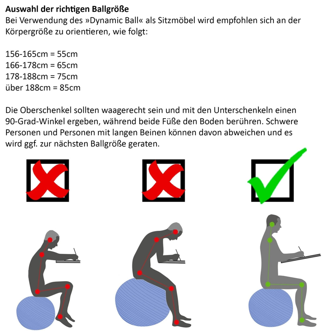 Minge de exercitii, MOVIT®, cu pompa de picior, 75 cm, violet - Gorilla Sports Ro