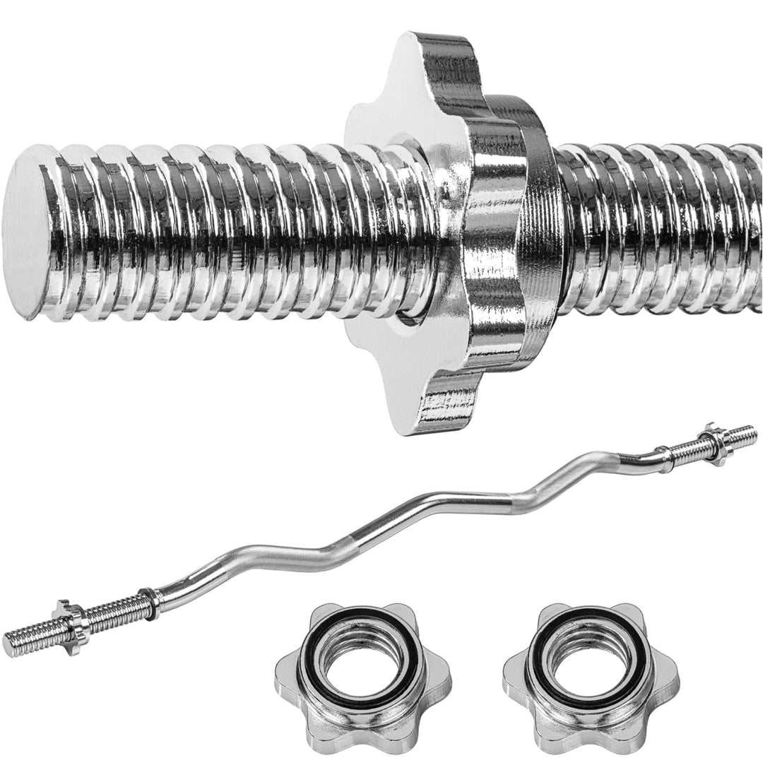 Bara, MOVIT®, 130 cm, crom, piulite in stea - Gorilla Sports Ro