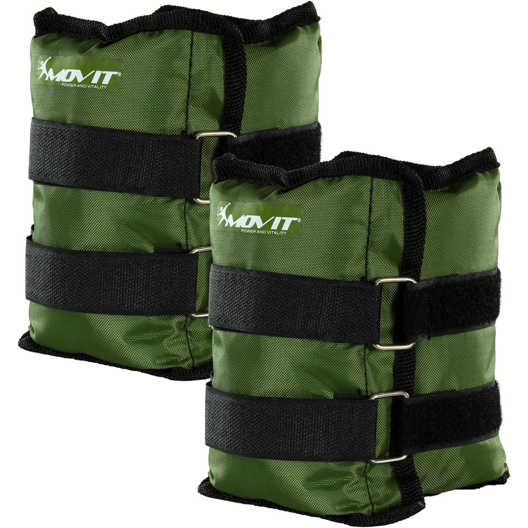 Mansete MOVIT®, 2 x greutati de alergare de 2,5 kg, verde - Gorilla Sports Ro