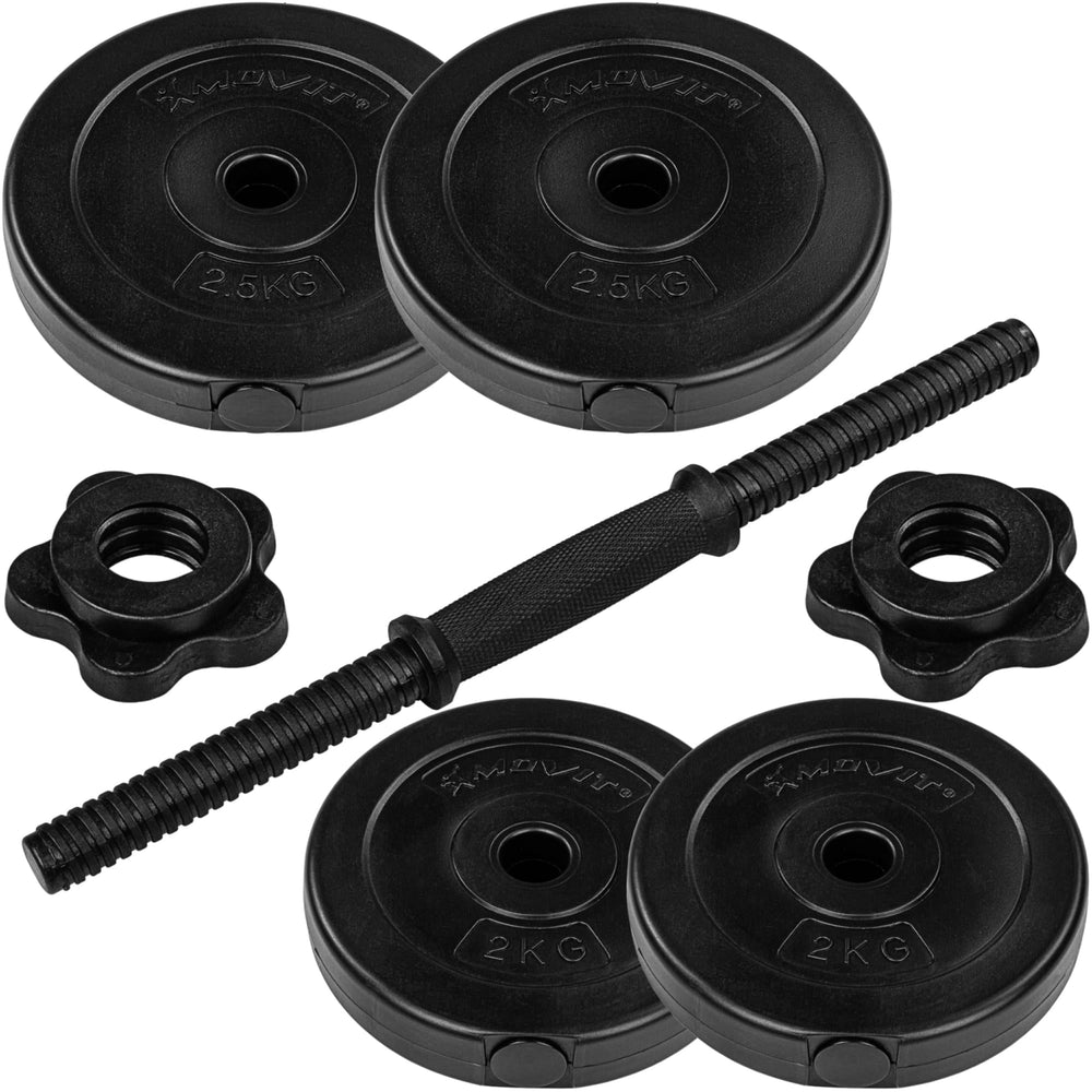 Gantera, MOVIT®, 10 kg, negru - Gorilla Sports Ro