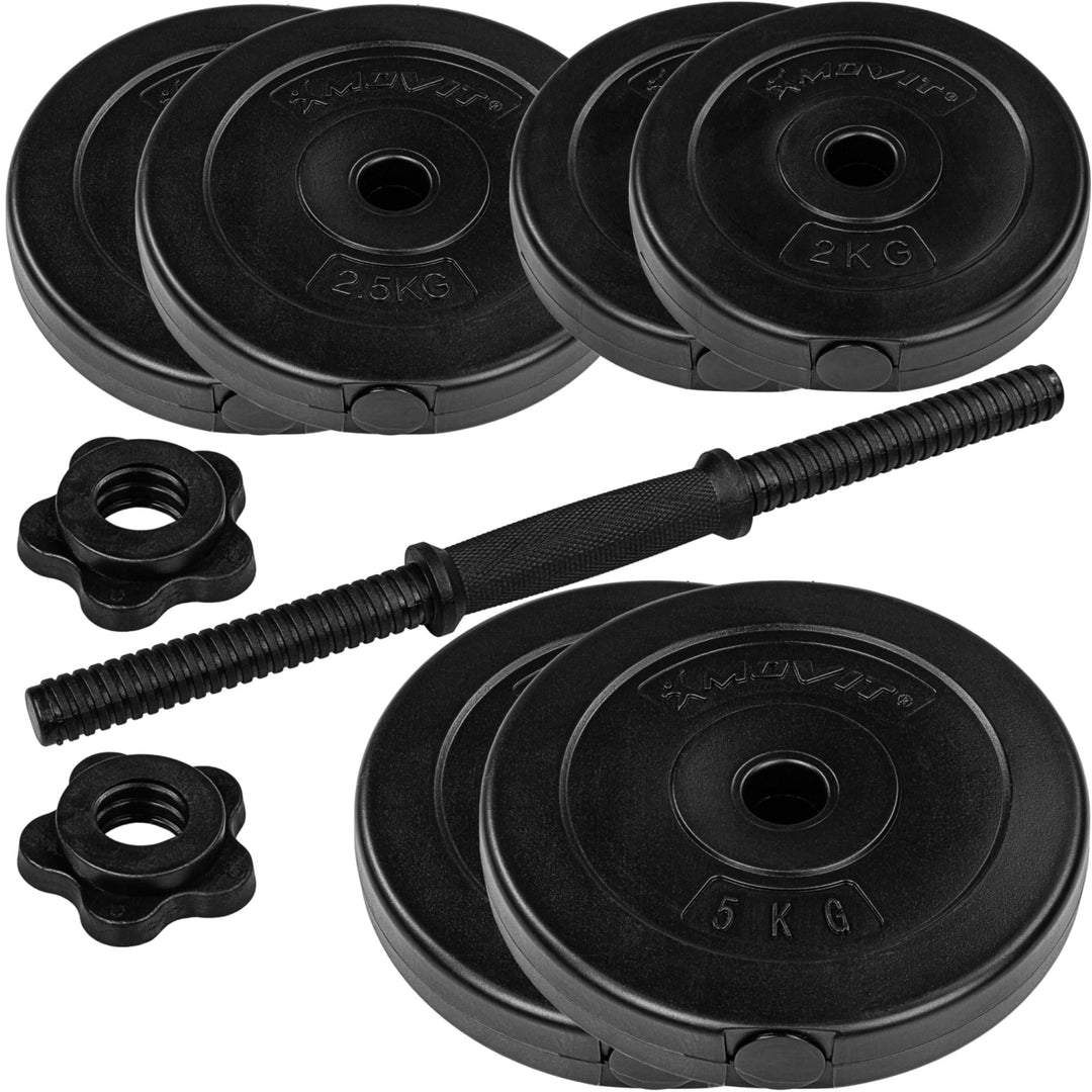 Gantera, MOVIT®, 20 kg, negru - Gorilla Sports Ro