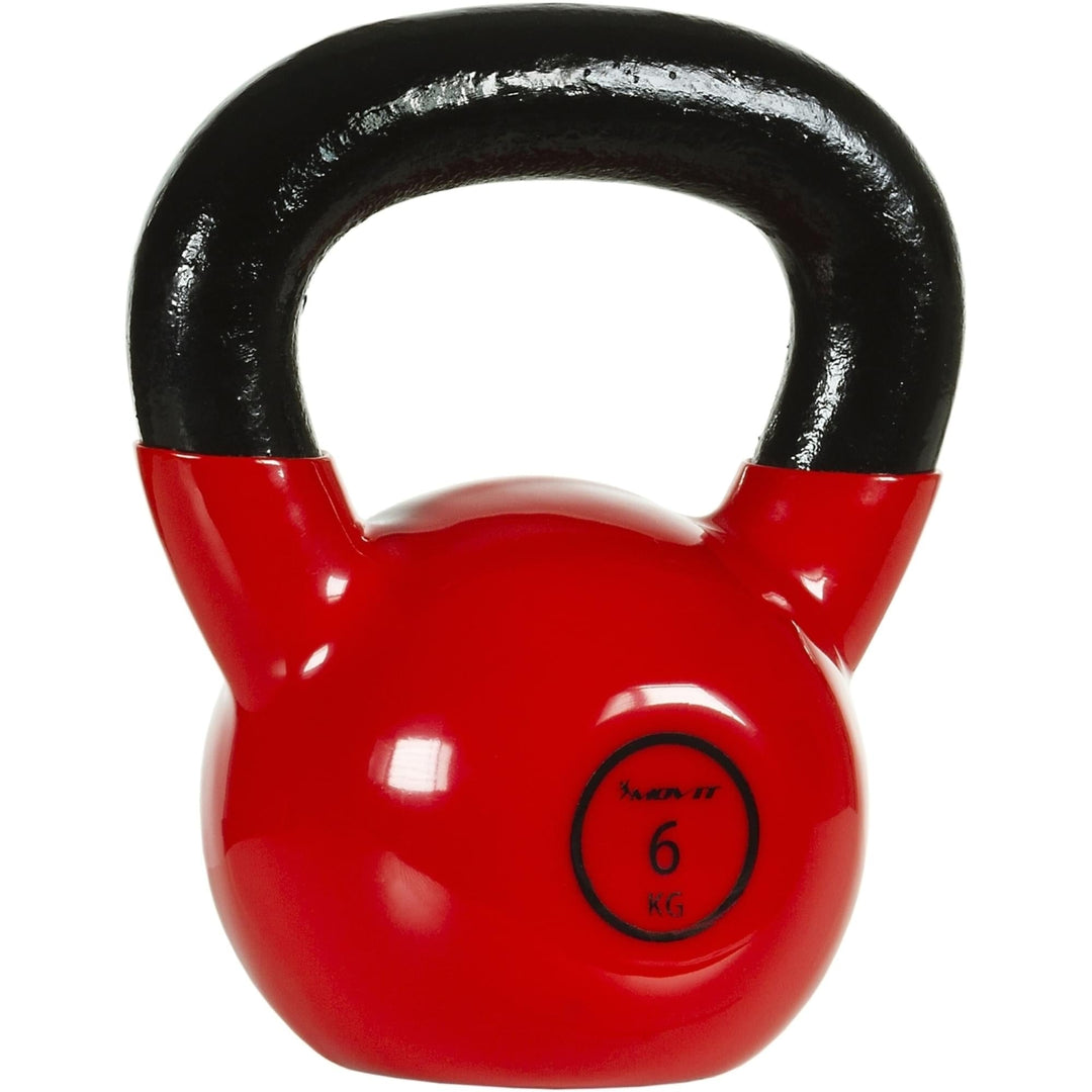 Kettlebell profesional, MOVIT®, 6 kg, fonta, rosu - Gorilla Sports Ro