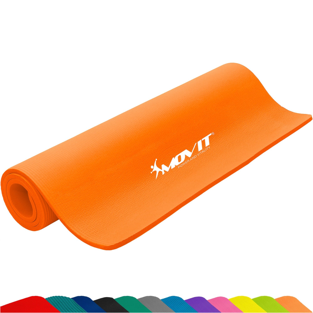 Covoras de gimnastica, MOVIT®, 190 x 60 x 1,5cm, Orange - Gorilla Sports Ro