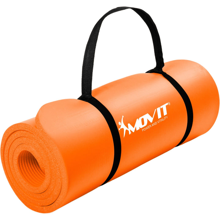 Covoras de gimnastica, MOVIT®, 190 x 60 x 1,5cm, Orange - Gorilla Sports Ro
