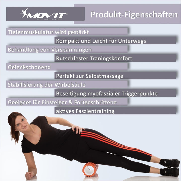 Rola de masaj, MOVIT®, galben - Gorilla Sports Ro