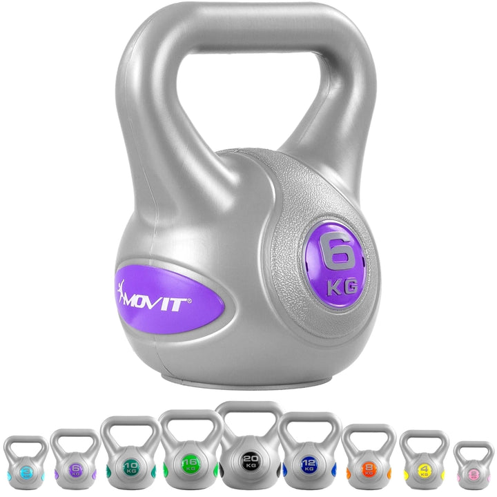 Kettlebell, MOVIT®, 6kg /gri - Gorilla Sports Ro