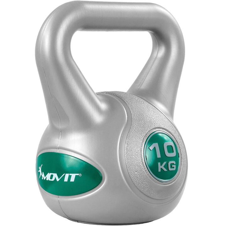 Kettlebell, MOVIT®, STYLISH, 10kg, albastru petrol - Gorilla Sports Ro