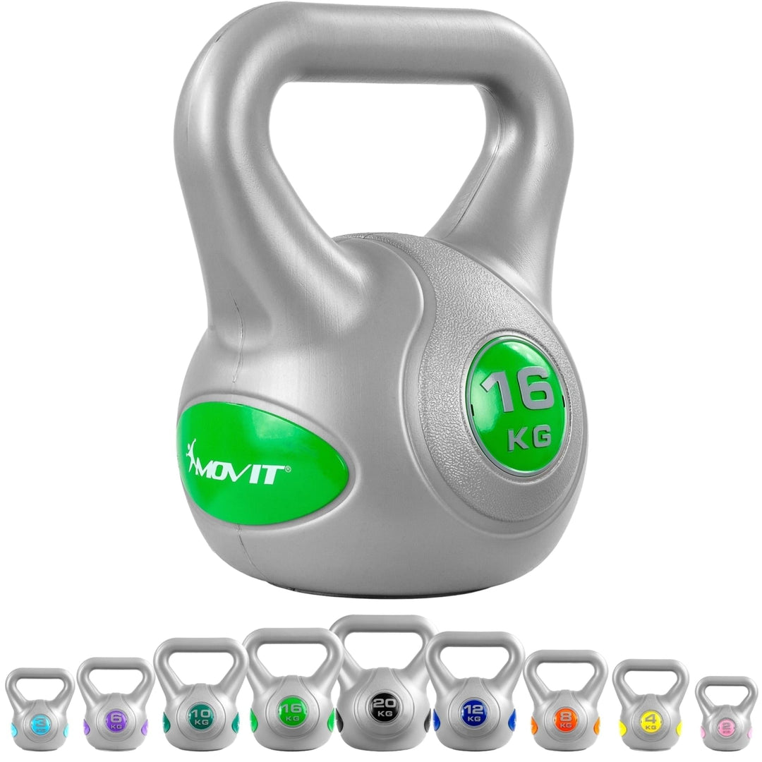 Kettlebell, MOVIT®, 16kg, gri - Gorilla Sports Ro