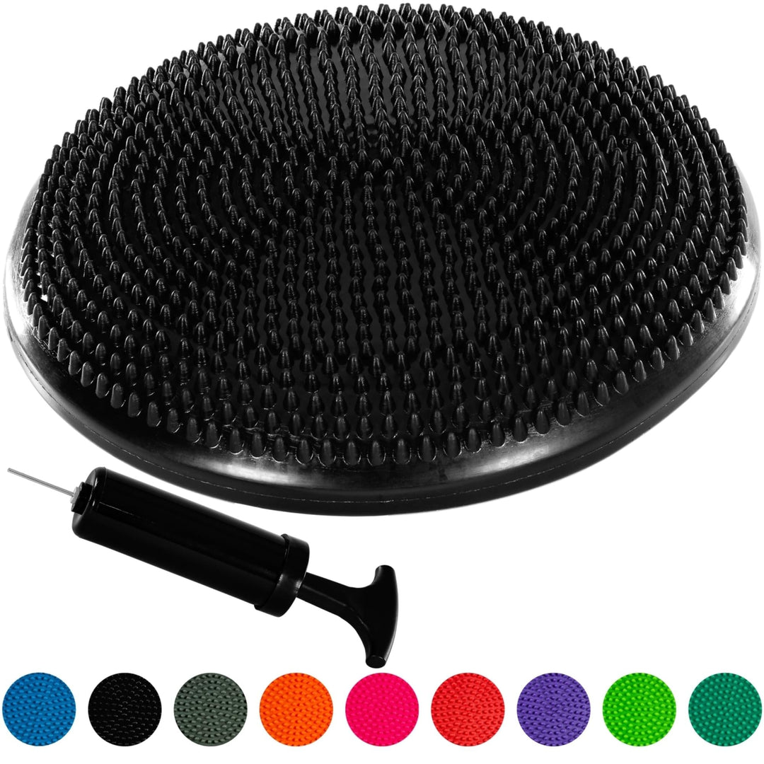 Perna de echilibru si masaj, MOVIT®, 38 cm, negru - Gorilla Sports Ro