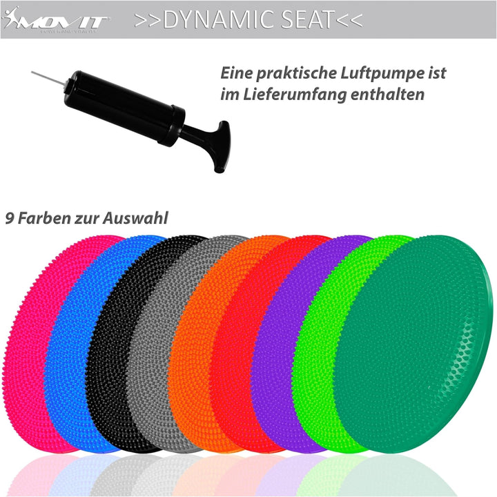 Perna de echilibru si masaj, MOVIT®, 38 cm, gri - Gorilla Sports Ro