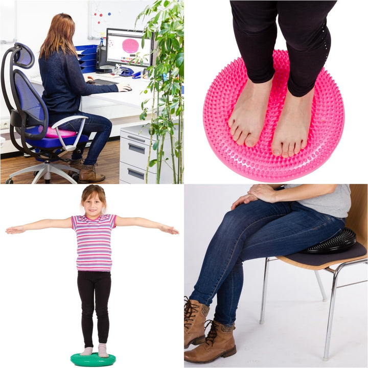 Perna de echilibru si masaj, MOVIT®, 38 cm, rosu - Gorilla Sports Ro