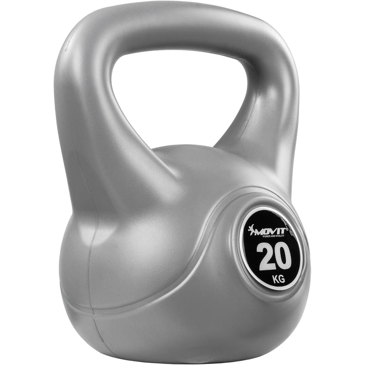 Kettlebell , MOVIT® de 20 kg, gri - Gorilla Sports Ro