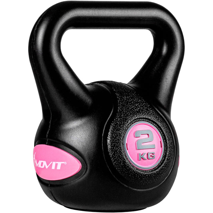 Kettlebell, ciment, 2 - 20 KG, negru MOVIT