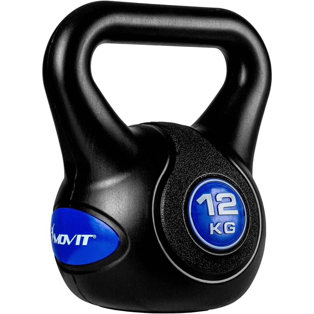 Kettlebell, ciment, 2 - 20 KG, negru MOVIT