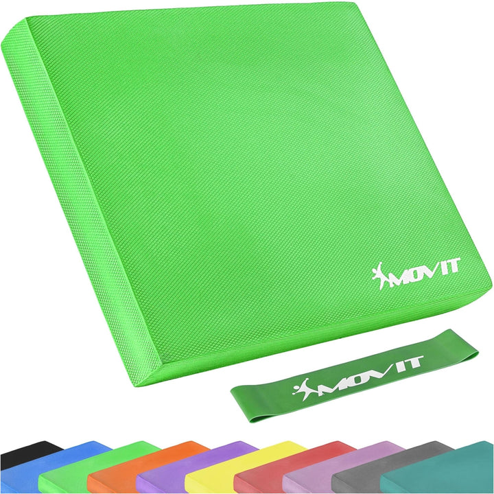 Caramida suport umeri yoga echilibru + banda de gimnastica, Multiple Culori MOVIT