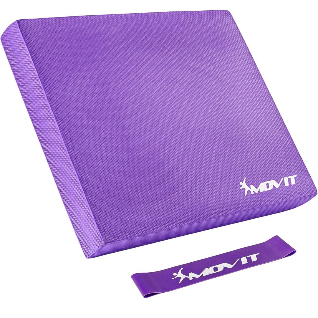 Caramida suport umeri yoga echilibru + banda de gimnastica, Multiple Culori MOVIT