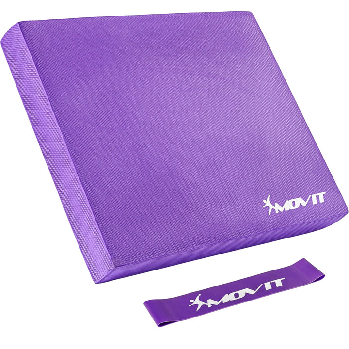 Caramida suport umeri yoga echilibru + banda de gimnastica, Multiple Culori MOVIT