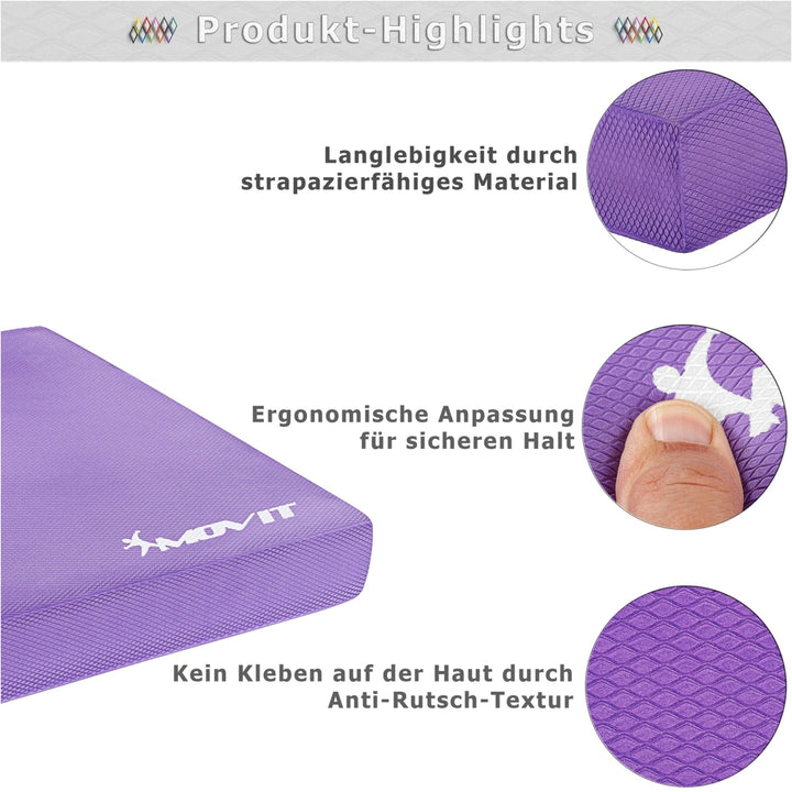 Caramida suport umeri yoga echilibru + banda de gimnastica, Multiple Culori MOVIT