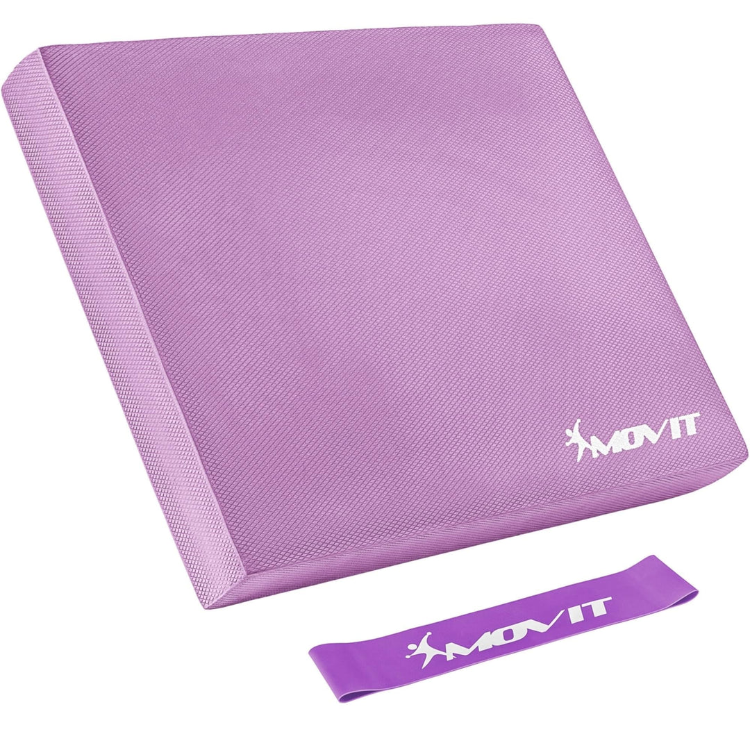 Caramida suport umeri yoga echilibru + banda de gimnastica, Multiple Culori MOVIT