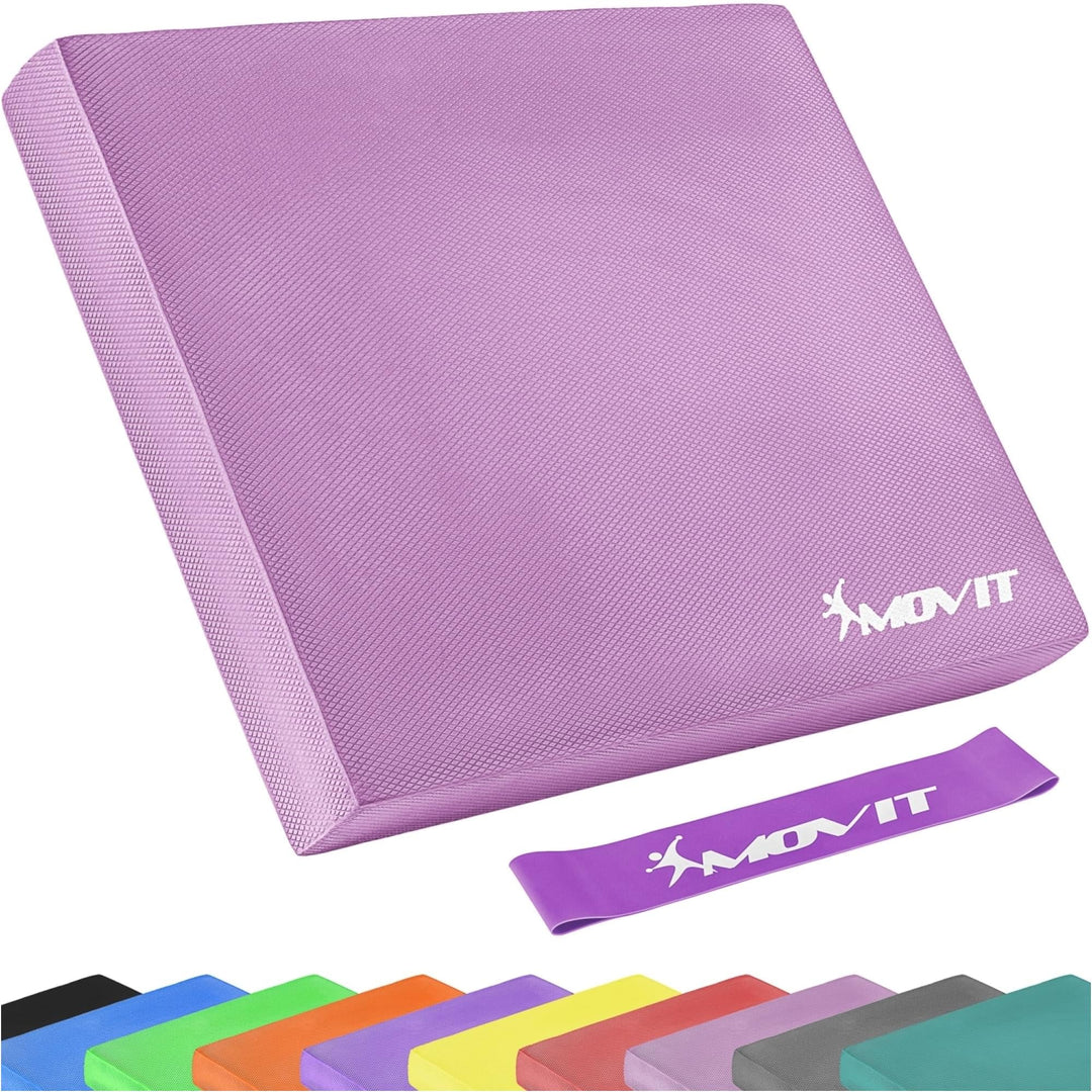 Caramida suport umeri yoga echilibru + banda de gimnastica, Multiple Culori MOVIT