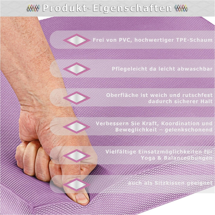 Caramida suport umeri yoga echilibru + banda de gimnastica, Multiple Culori MOVIT