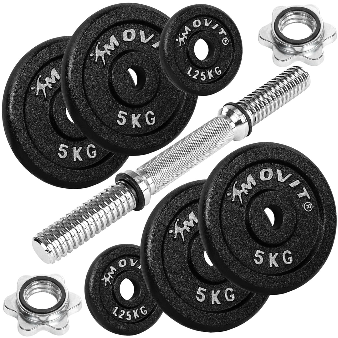 Gantera profesionala, 10 - 30 KG, fonta MOVIT