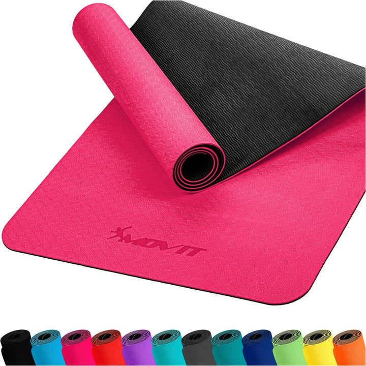 Covoras de gimnastica, MOVIT®, 190 x 100 x 0,6cm, roz - Gorilla Sports Ro