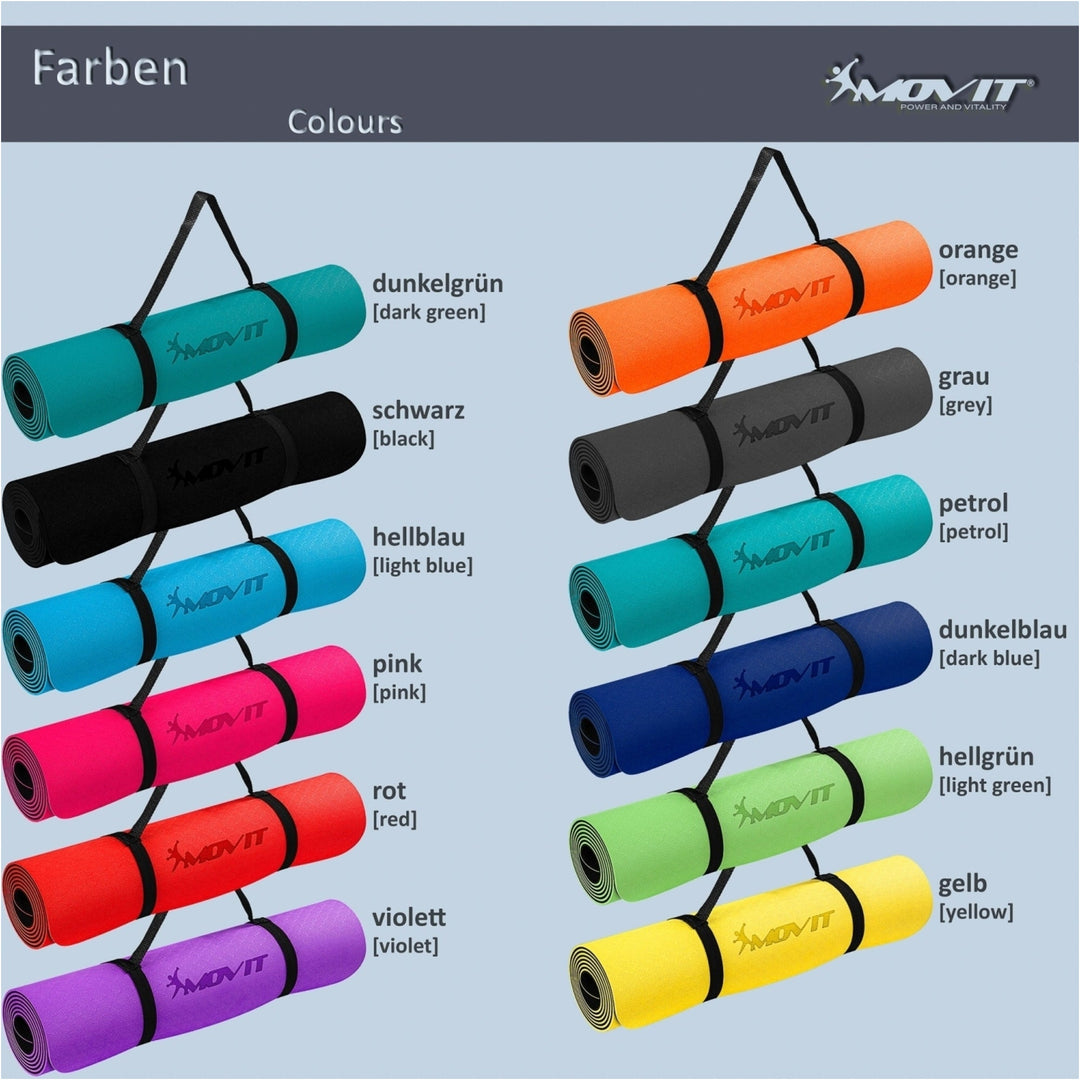 Covoras de gimnastica, MOVIT®, 190 x 100 x 0,6cm, roz - Gorilla Sports Ro