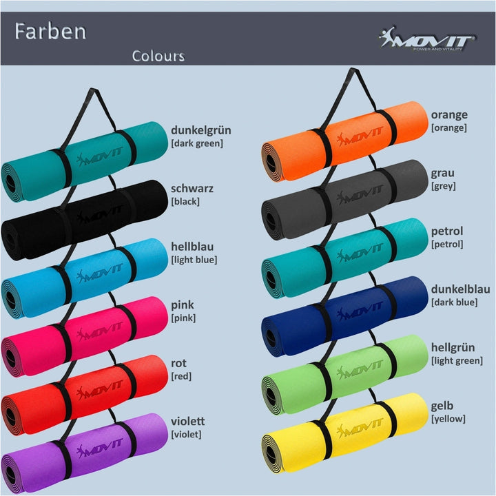 Covoras de gimnastica, MOVIT®, 190 x 100 x 0,6cm, roz - Gorilla Sports Ro