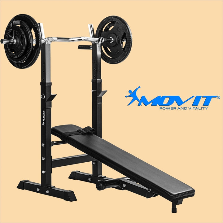 Banca de piept, reglabila, MOVIT®, alb - Gorilla Sports Ro