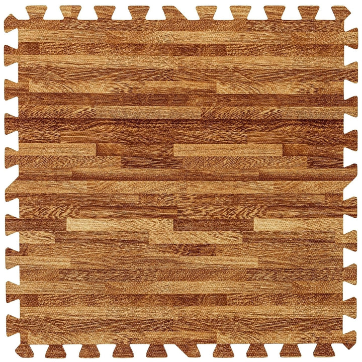 Set de 8 covorase de protectie, MOVIT®, 3m², lemn deschis - Gorilla Sports Ro