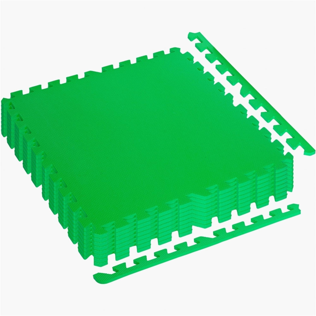 Set de 8 covorase de protectie, MOVIT®, 3m², verde - Gorilla Sports Ro