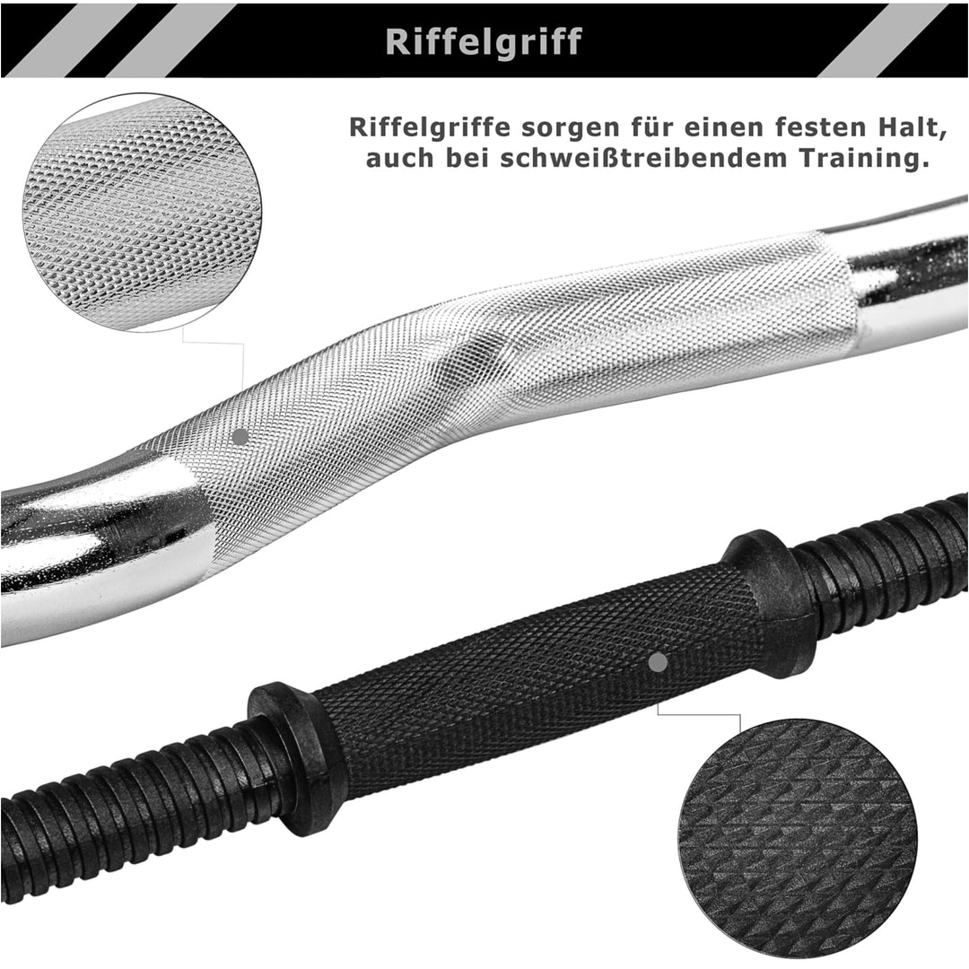 Set de gantere, MOVIT®, 95 kg - Gorilla Sports Ro